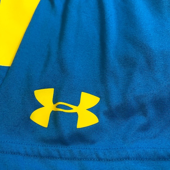 Under Armour Basketball T-shirt teal/yellow XL Loose fit - Picture 6 of 7